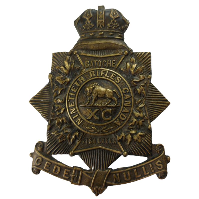 Canadian Militia 90th Rifles (Manitoba) Helmet Plate