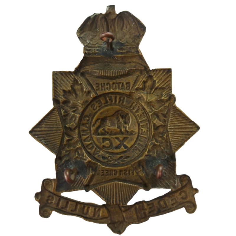 Canadian Militia 90th Rifles (Manitoba) Helmet Plate