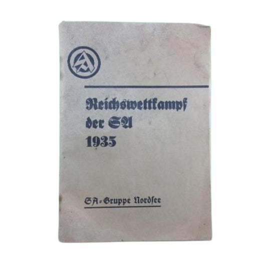 1935 German SA-NSDAP Reichswettfamps Manual-Booklet