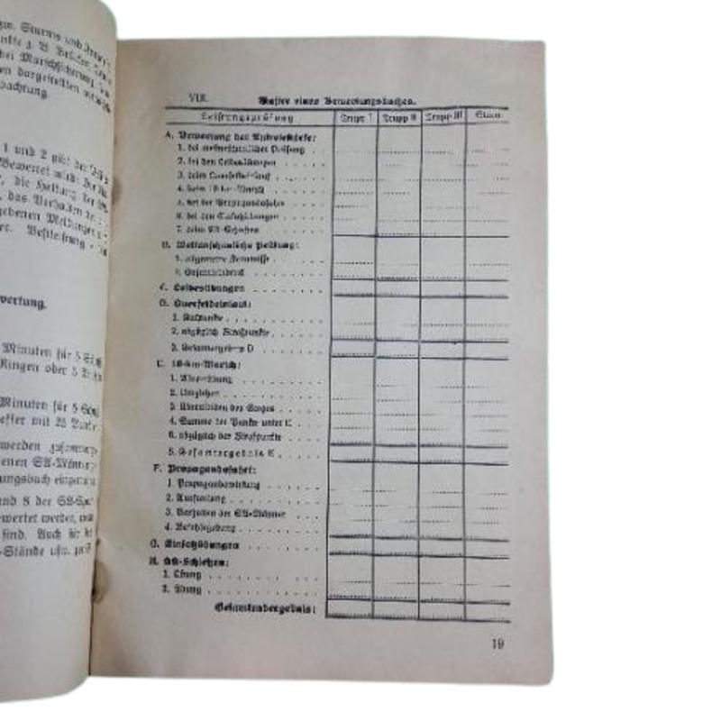 1935 German SA-NSDAP Reichswettfamps Manual-Booklet