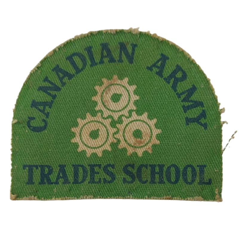 WW2 Canadian Army Trades School Printed Canvas Sleeve Insignia