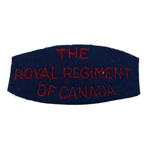 WW2 The Royal Regiment Of Canada Shoulder Title