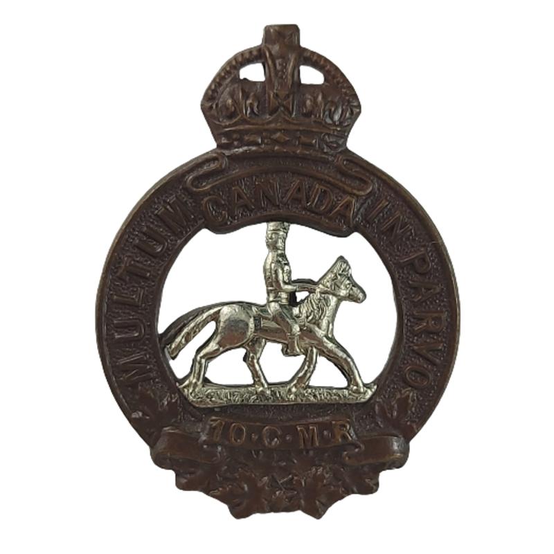 10th Canadian Mounted Rifles Militia Collar Badge