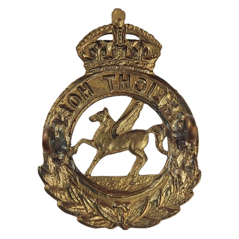 Canadian 27th Light Horse EM's Collar Badge