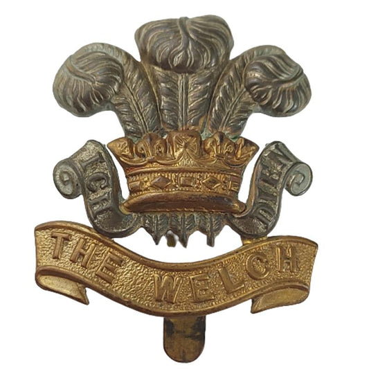 WW2 British The Welsh Regiment Cap Badge