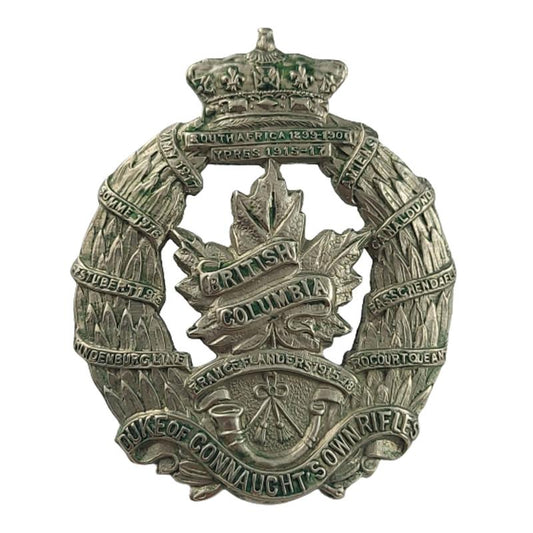WW2 B.C. Duke Of Connaught's Own Rifles Cap Badge