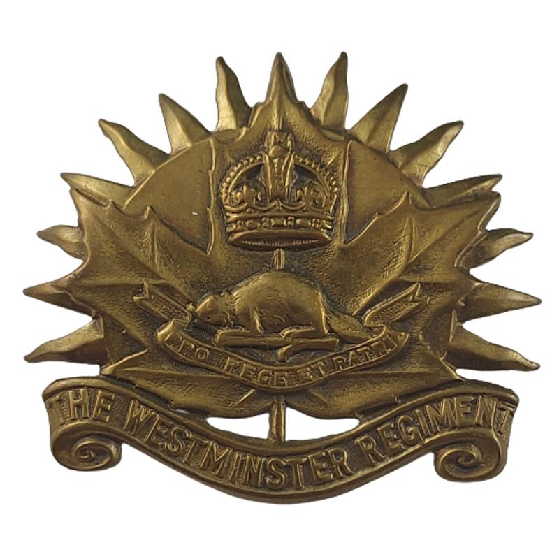 WW2 Canadian The Westminster Regiment Cap Badge