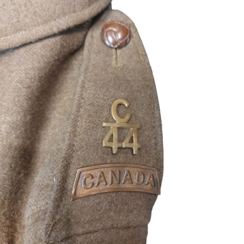 WW1 Canadian 44th Battalion (Brandon, Manitoba) Service Tunic & Canteen -William Notman