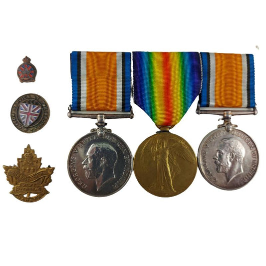WW1 Canadian Medals -Mead Brothers - 46th Bn South Saskatchewan