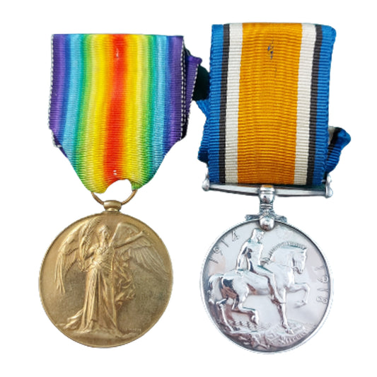 WW1 Canadian Medal Pair - Canadian Engineers / 49th Battalion Edmonton