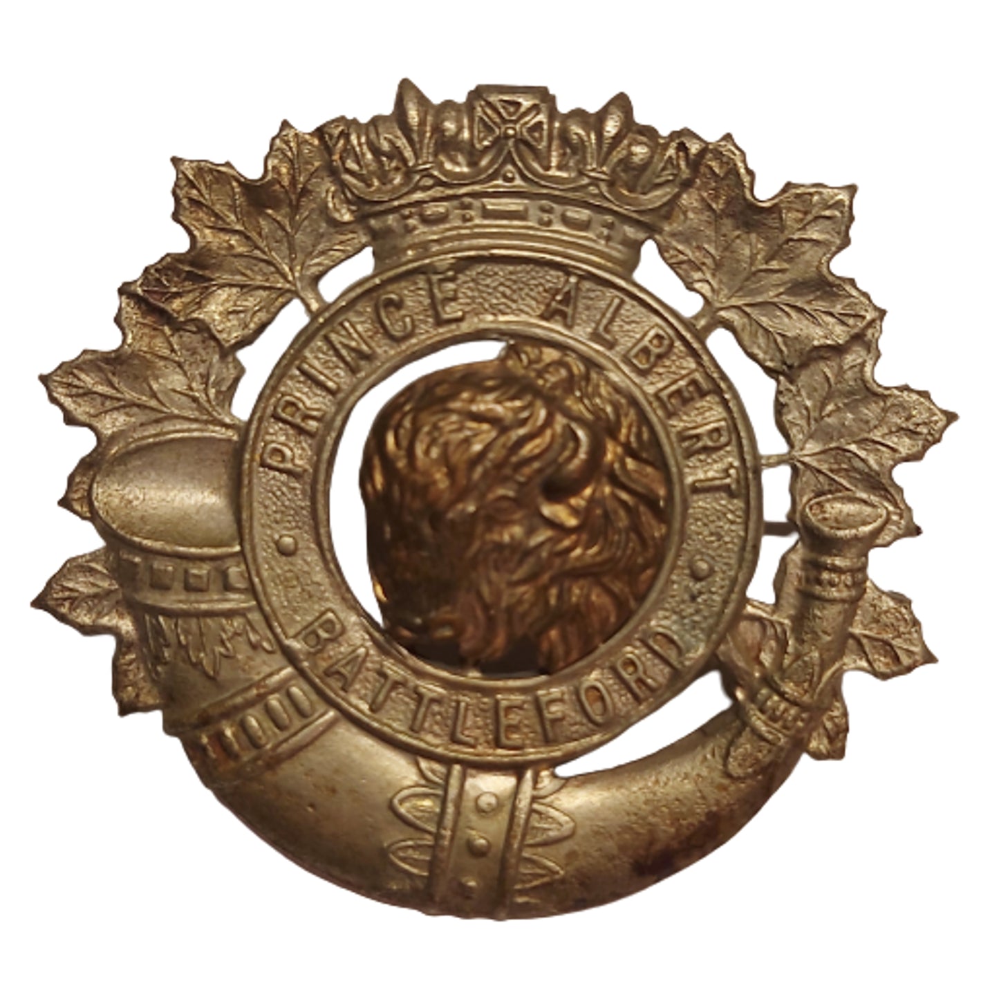 WW2 Canadian Prince Albert Volunteers Regiment Cap Badge