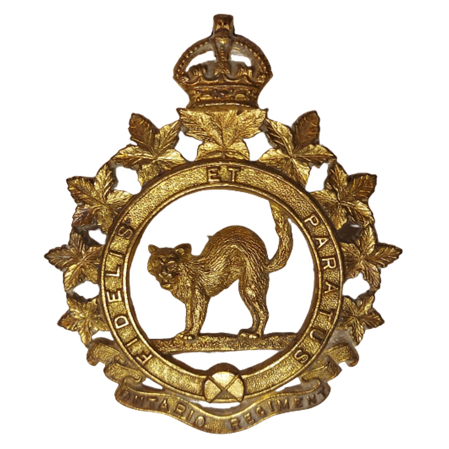 WW2 Canadian The Ontario Regiment Cap Badge