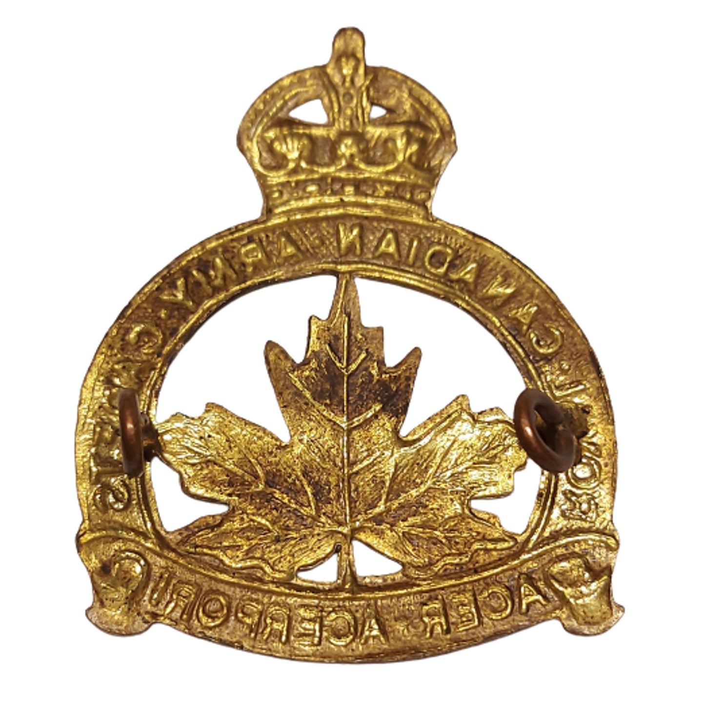 WW2 RCAC Royal Canadian Army Cadets Cap Badge