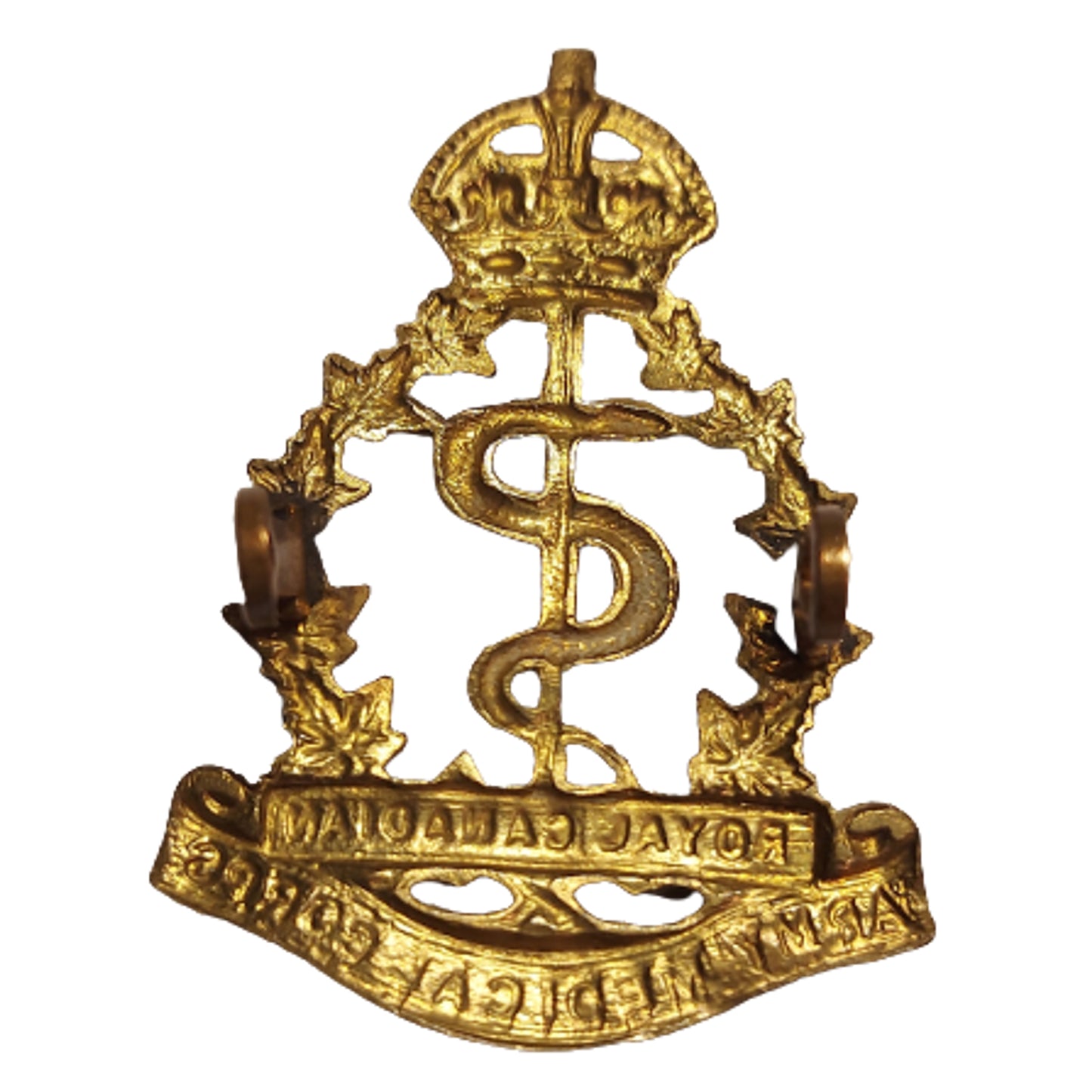 WW2 RCAMC Royal Canadian Army Medical Corps Cap Badge