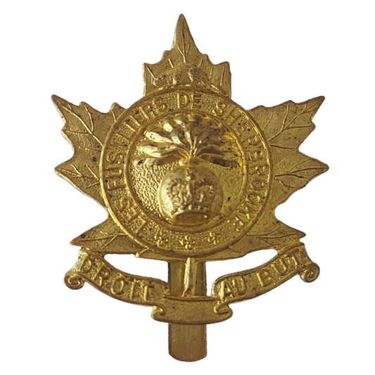 QEII Les Fusiliers De Sherbrooke Cap Badge