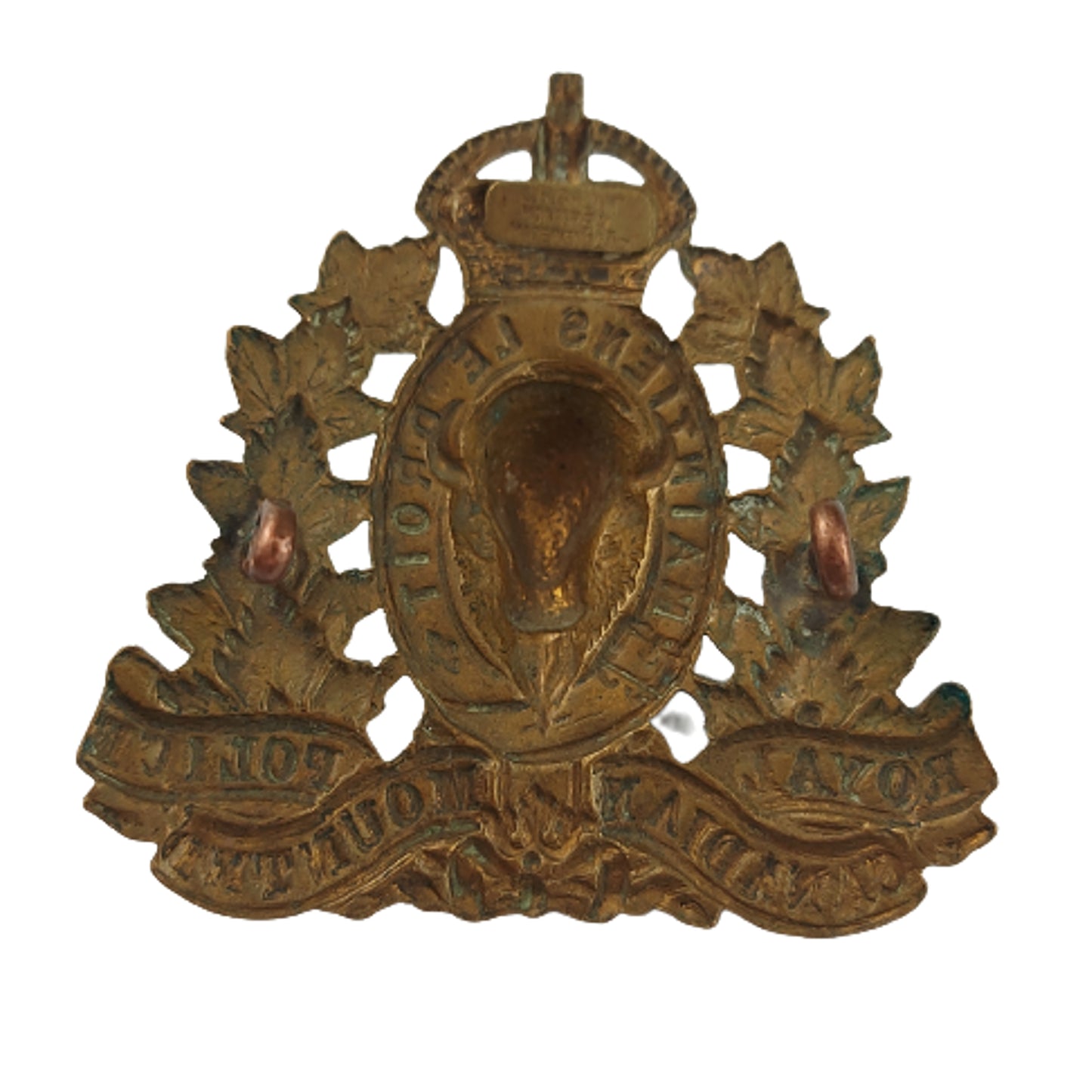 WW2 RCMP Royal Canadian Mounted Police Cap Badge - J.R. Gaunt