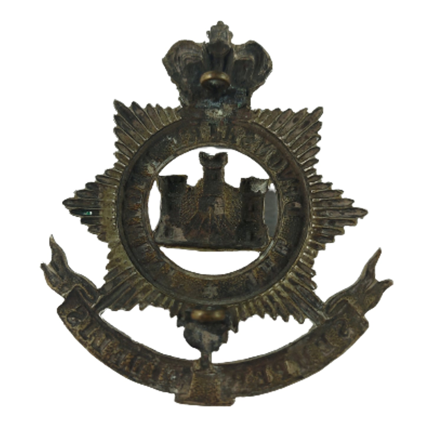 British Victorian Devonshire Regiment Helmet Plate