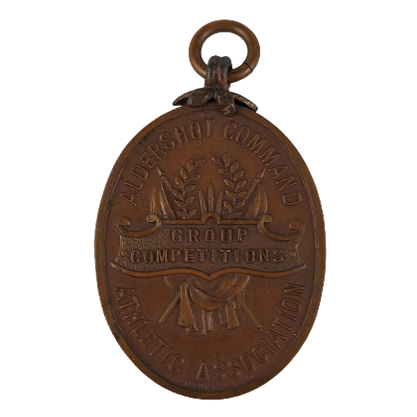 Cased WW1 Era Aldershot Command Athletic Association Medal