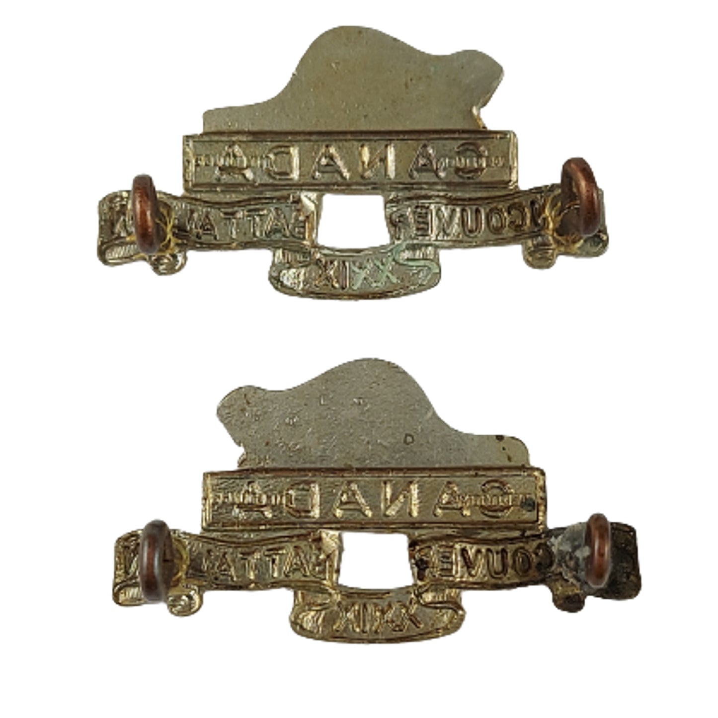 WW2 Vancouver Regiment- Irish Fusiliers of Canada Collar Badge Pair ...