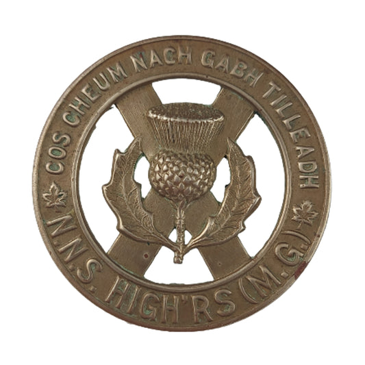 WW2 Canadian North Nova Scotia Highlanders MG Cap Badge