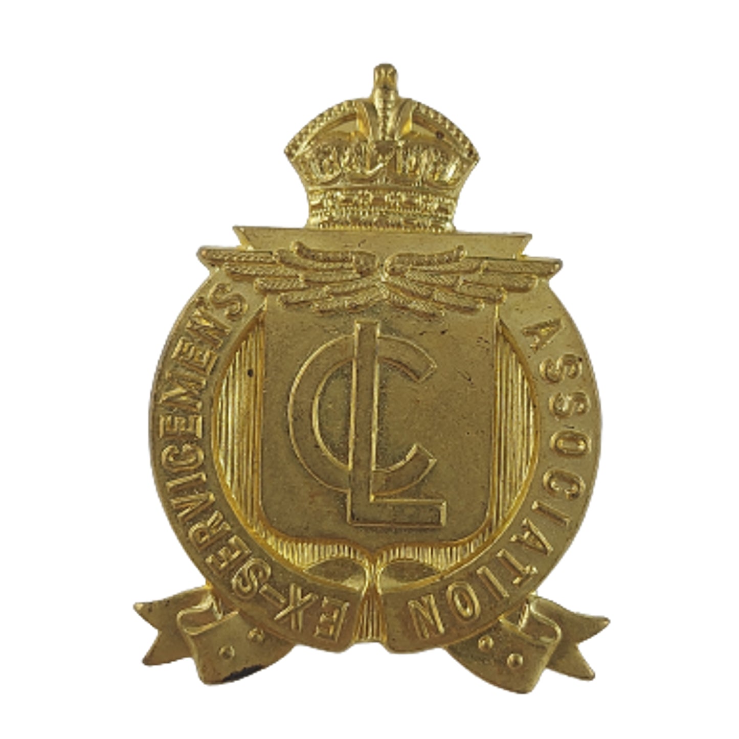 Post-WW2 Canadian Legion Ex Servicemen's Association Cap Badge Insignia