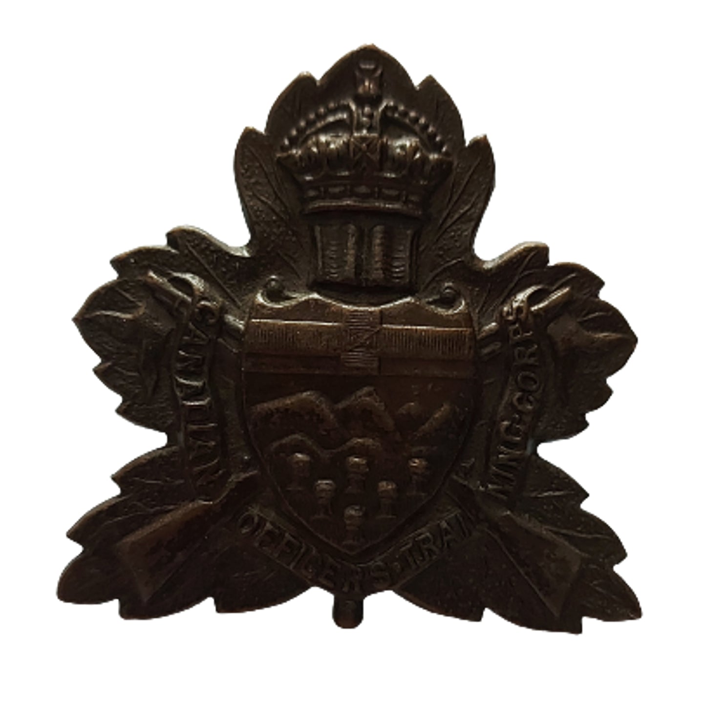 WW2 Canadian COTC University Of Alberta Cap Badge