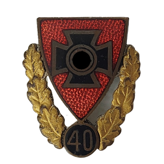 WW2 German DRKB Veteran's Association 40 Year Membership Pin