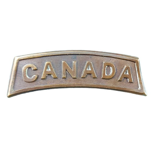 WW1 CANADA Shoulder Title Caron Bros. 1915