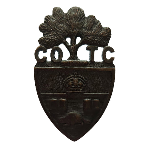 WW1 Canadian COTC University Of Toronto Cap Badge