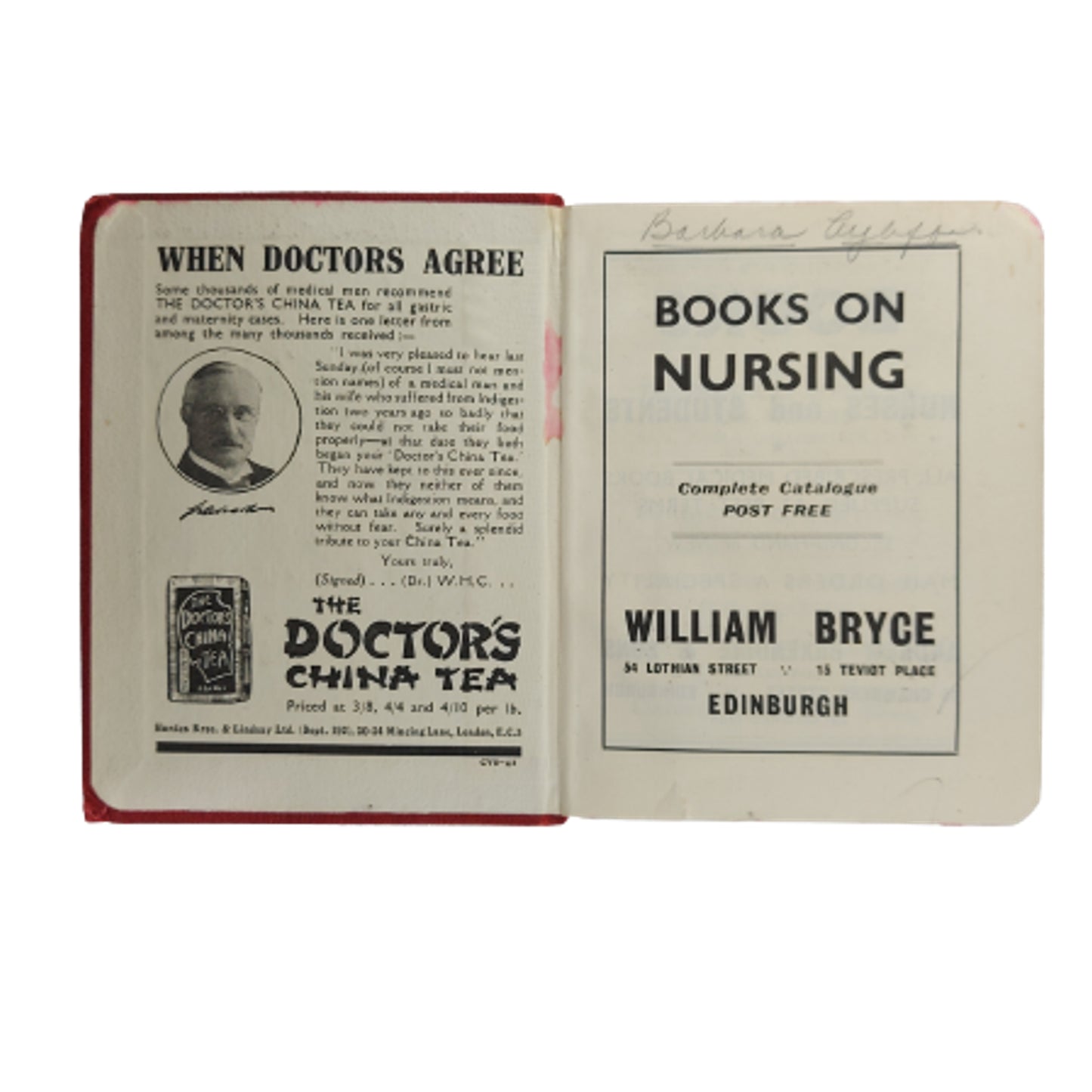 Named WW2 New Dictionary For Nurses 1941