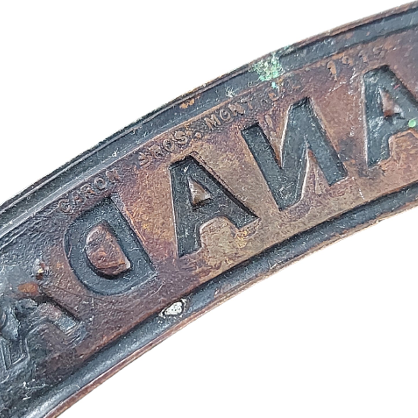 WW1 CANADA Shoulder Title - Caron Bros 1915