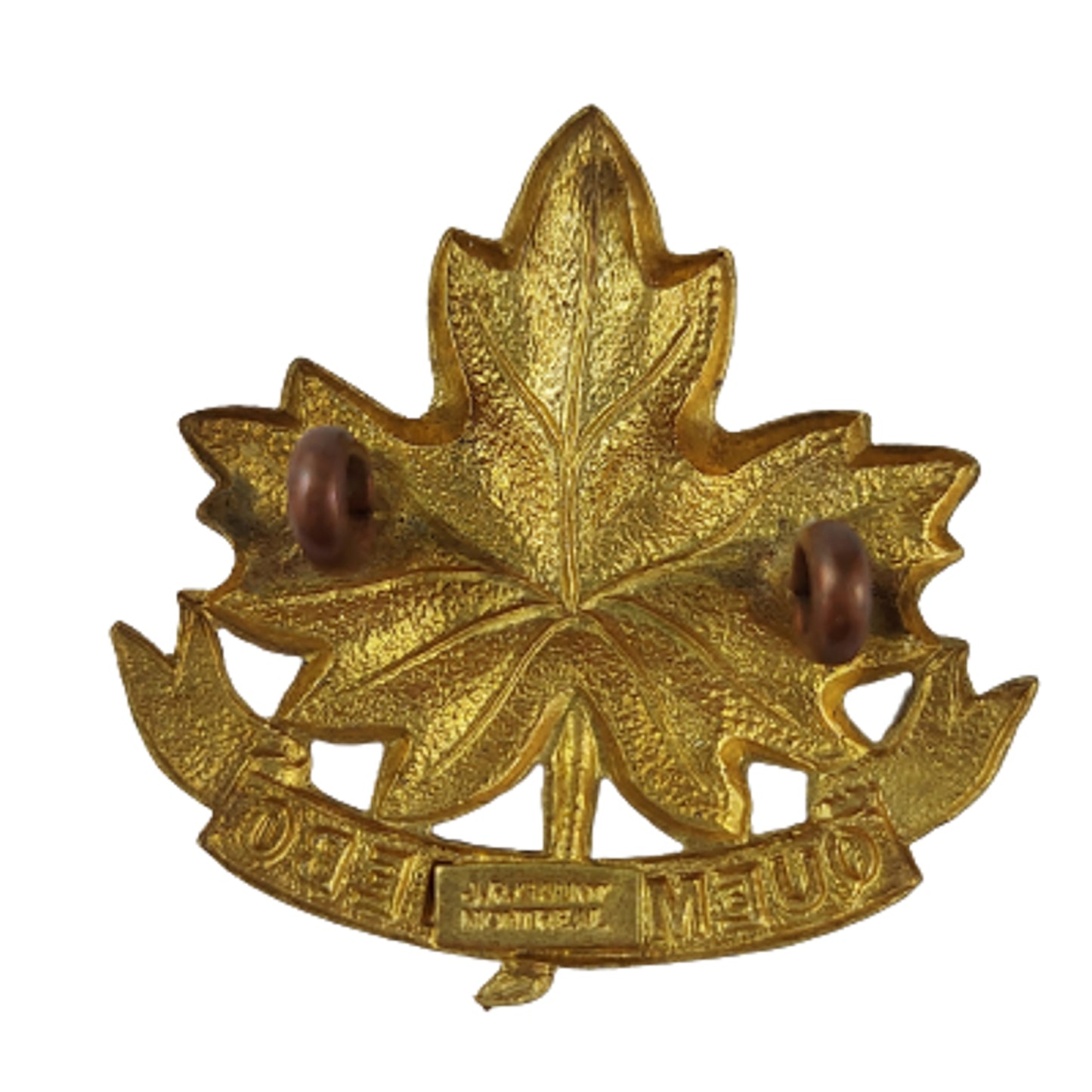 WW2 Canadian Regiment De Joliette Officer's Collar Badge - J.R. Gaunt