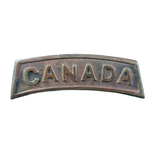 WW1 CANADA Shoulder Title - Caron Bros 1915