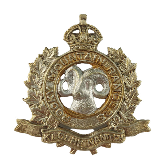 WW2 Canadian Mountain Rangers Officer's Cap Badge