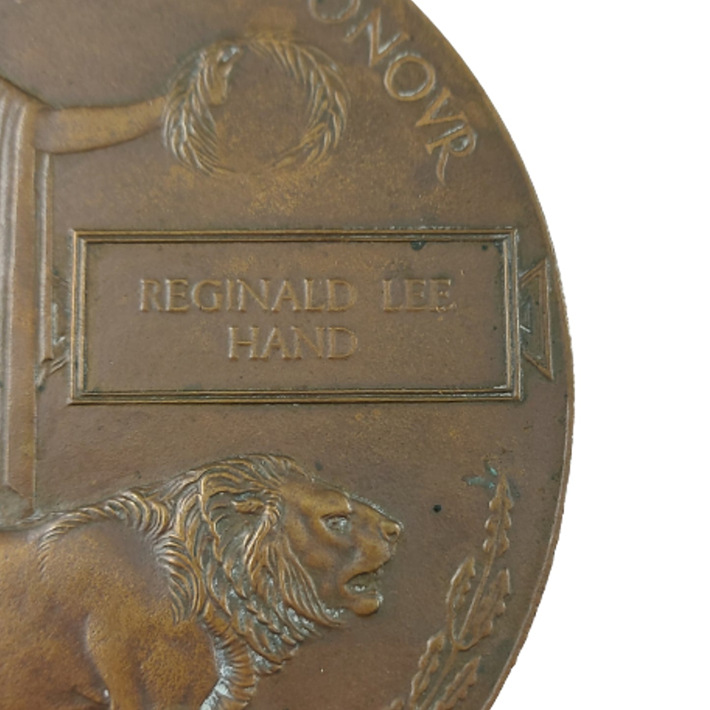 WW1 British Memorial Plaque - Reginald Hand