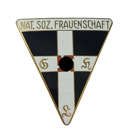 WW2 German 1st Pattern N.S. Frauenschaft Membership Badge M1/13