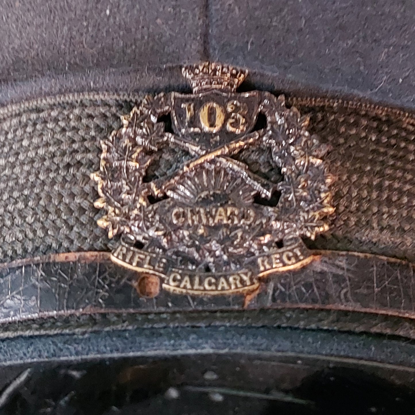 Pre-WW1 103rd Calgary Rifles Visor Cap