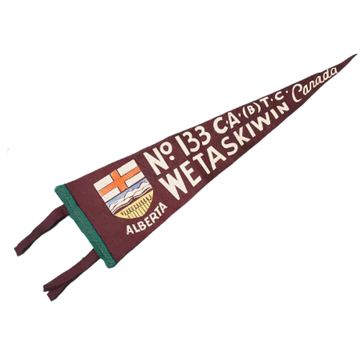 WW2 No. 133 CA(B)TC Wetaskiwin Alberta Wall Pennant