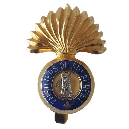 Post-WW2 Fusiliers Du St.Laurent Cap Badge