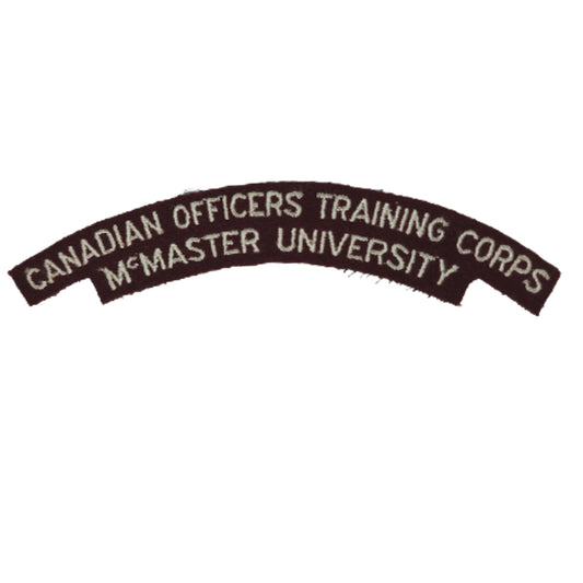 COTC McMaster University Cloth Shoulder Title