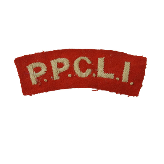 WW1 PPCLI Cloth Shoulder Title