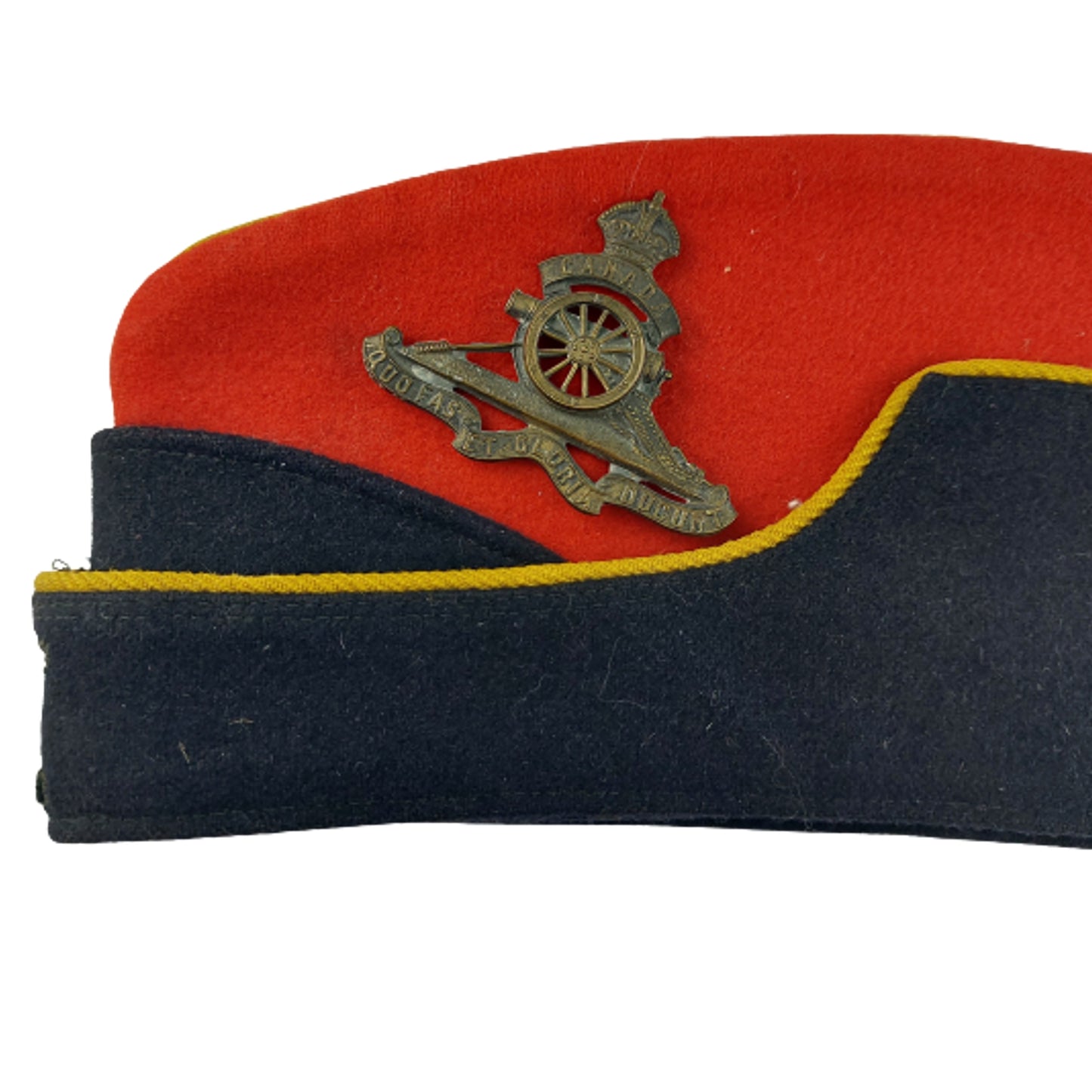 WW2 RCA Royal Canadian Artillery CFSC Colored Field Service Cap With Badge