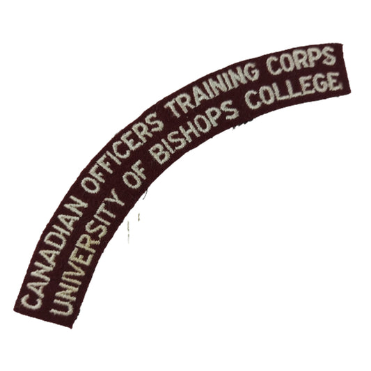 COTC University Of Bishops College Cloth Shoulder Title