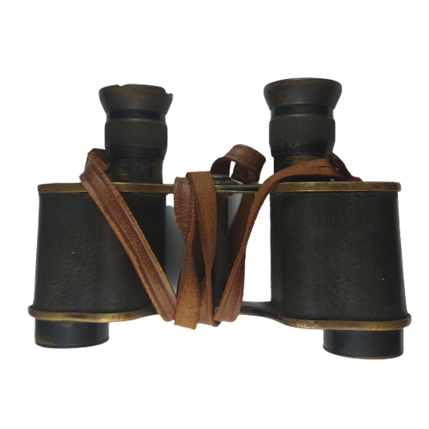 WW1 British Field Binoculars In Case 1918