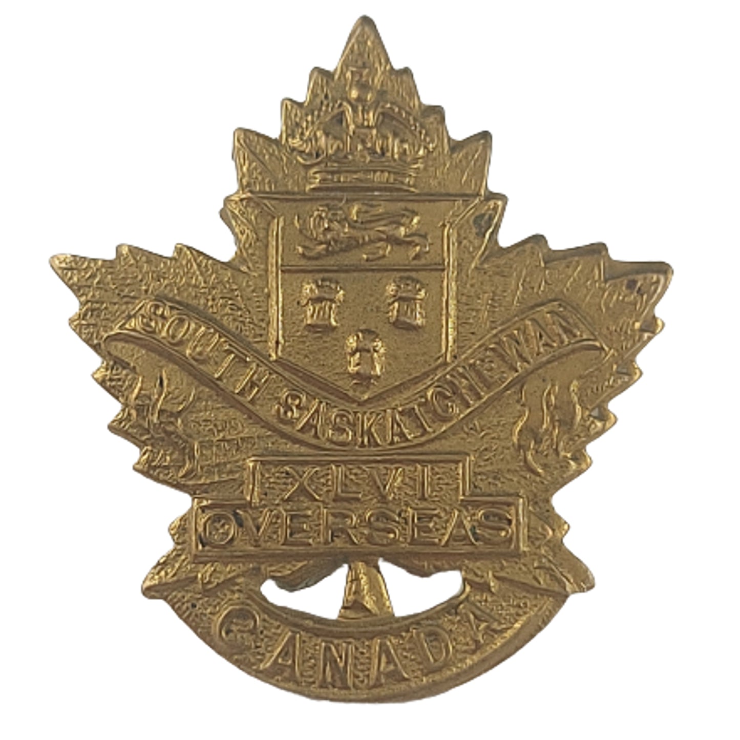 WW1 Canadian 46th Battalion Collar Badge - South Saskatchewan