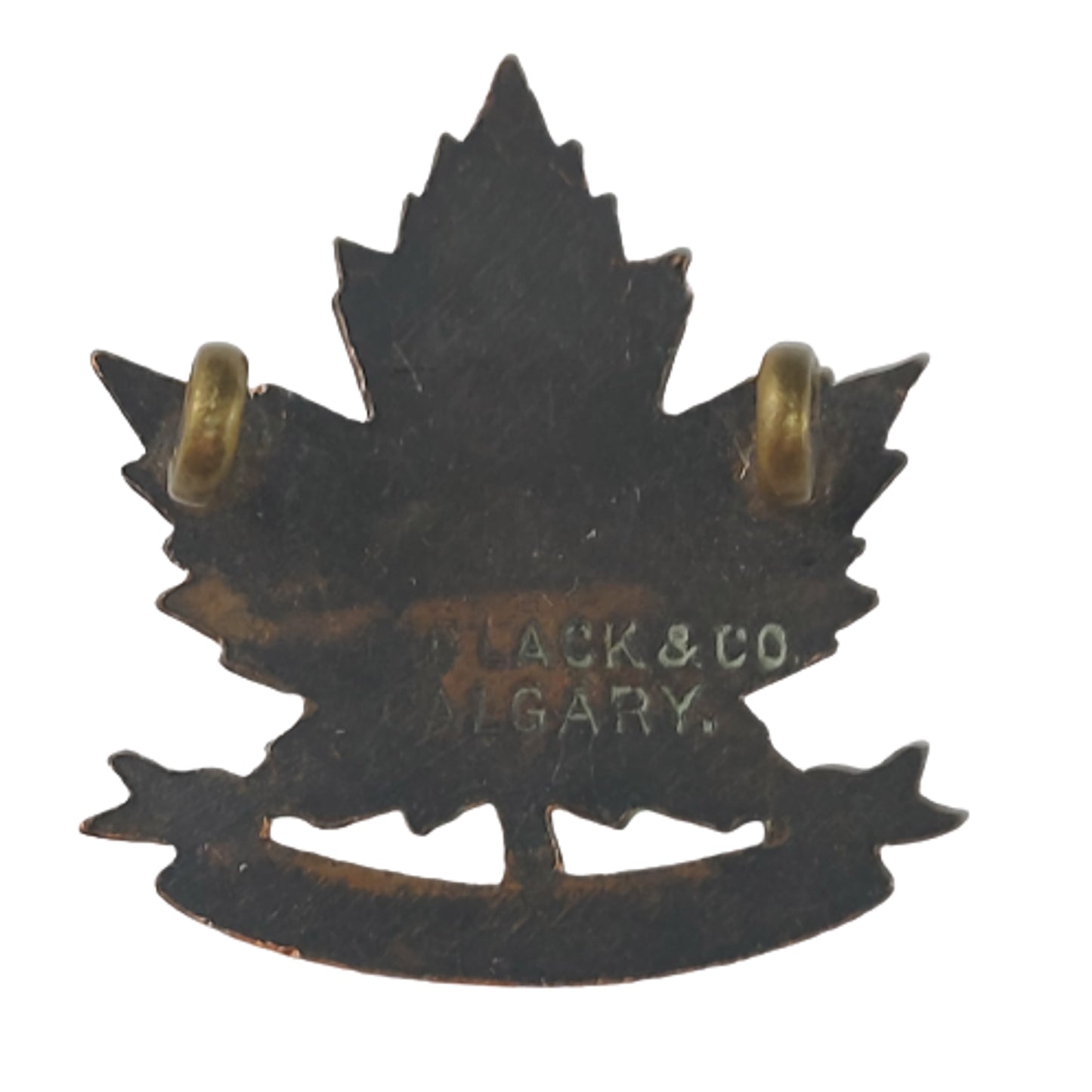 WW1 Canadian 137th Battalion collar Badge - Calgary Alberta - Blacks