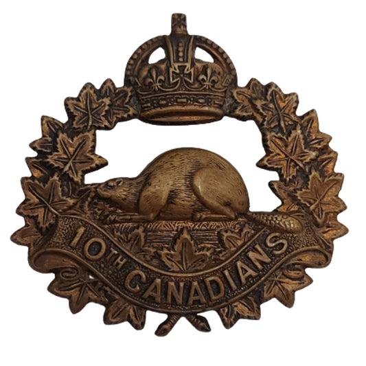 WW1 Canadian 10th Battalion Cap Badge - Calgary Alberta - Hicks & Sons