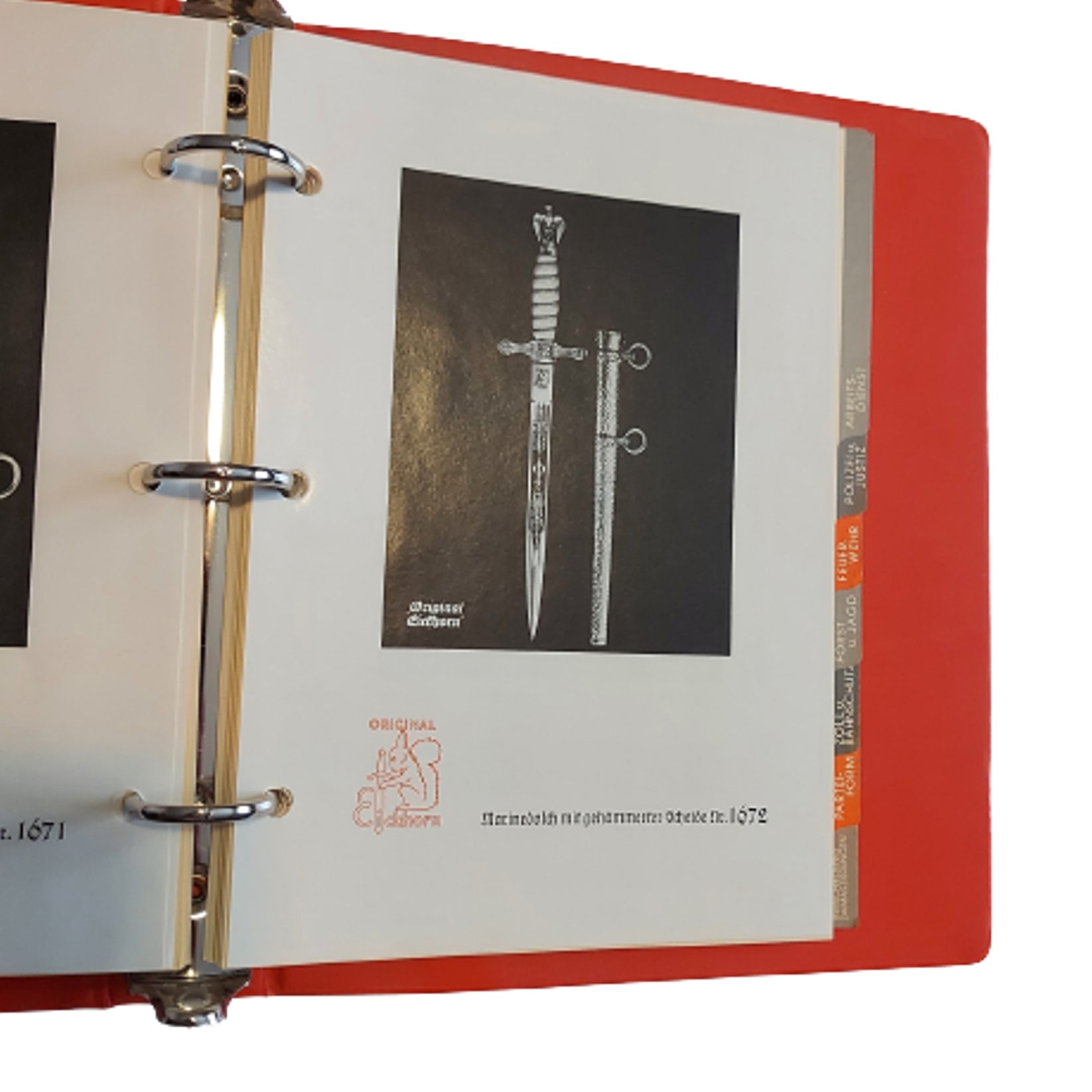 Reprint of WW2 German Eickhorn Sword And Dagger Catalog Canadian