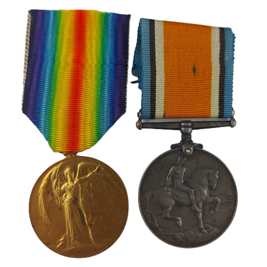 WW1 Canadian Medal Pair 50th Battalion - 137th Battalion Calgary Alberta