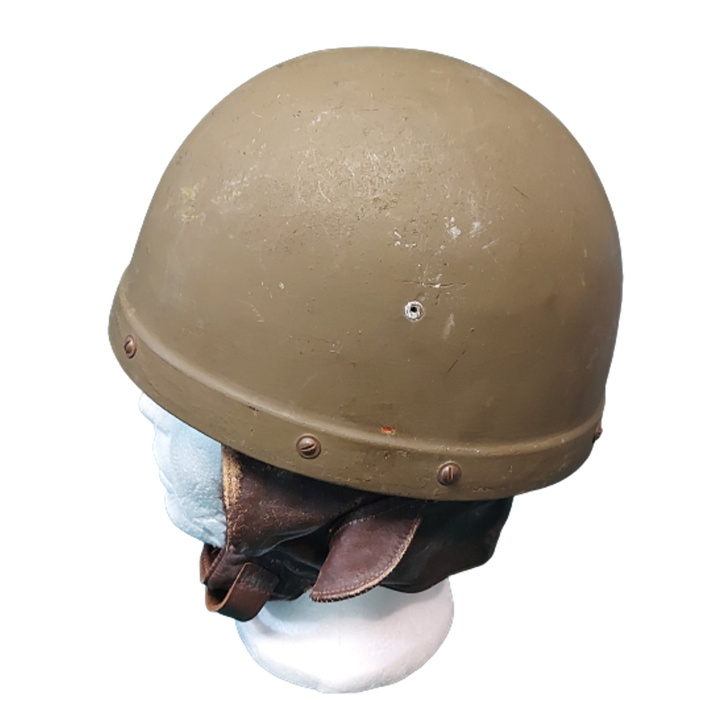 WW2 Canadian Dispatch Riders Fiber Helmet C-Broadarrow – Canadian ...